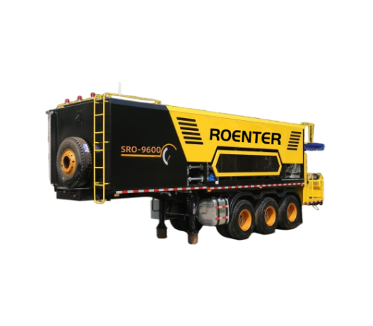 SRO-9600TFC ประเภทรถพ่วงเครื่องปูผิวทางไมโครอัจฉริยะ, เครื่องปูผิวทางแบบซีลสำหรับการบำรุงรักษาถนนแอสฟัลต์