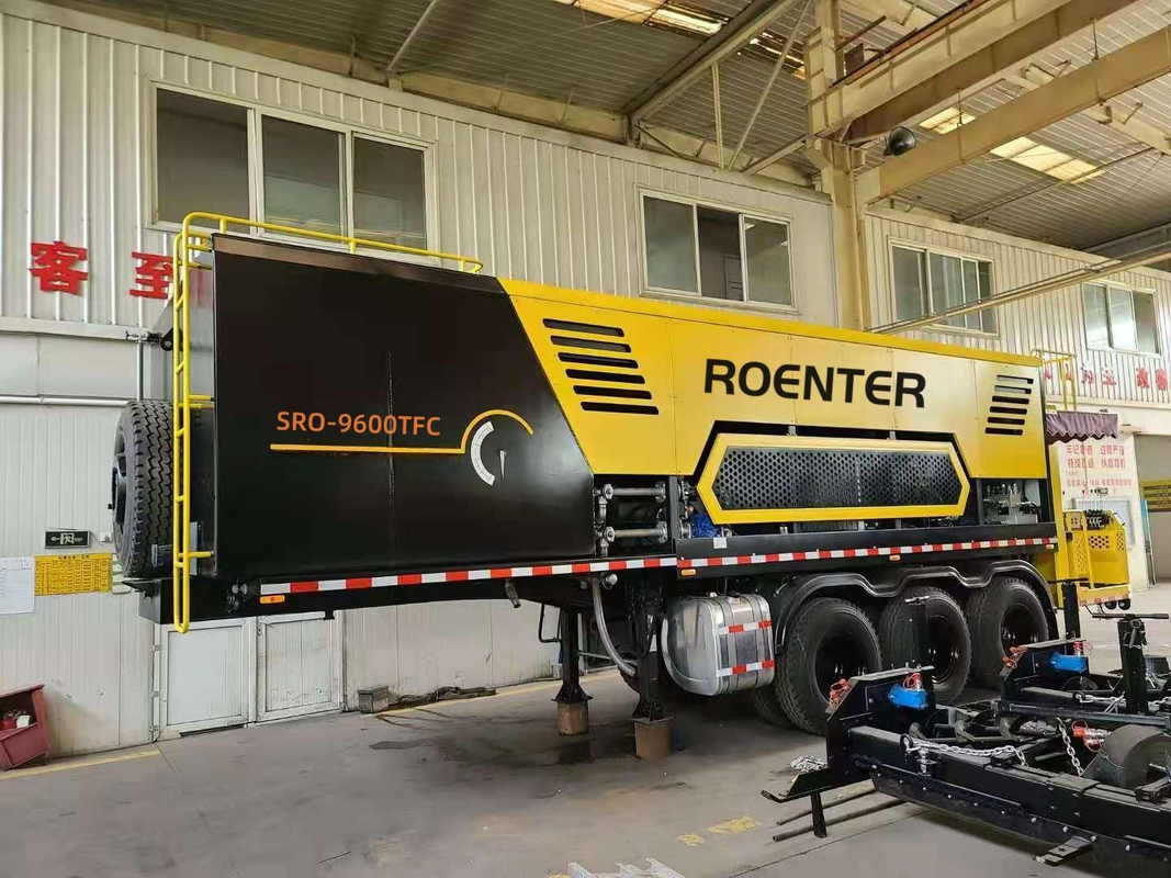 SRO-9600TFC ประเภทรถพ่วงเครื่องปูผิวทางไมโครอัจฉริยะ, เครื่องปูผิวทางแบบซีลสำหรับการบำรุงรักษาถนนแอสฟัลต์