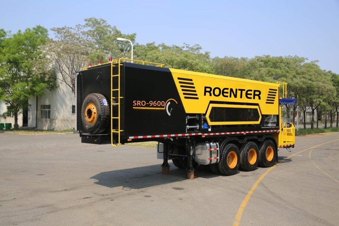 SRO-9600TFC ประเภทรถพ่วงเครื่องปูผิวทางไมโครอัจฉริยะ, เครื่องปูผิวทางแบบซีลสำหรับการบำรุงรักษาถนนแอสฟัลต์