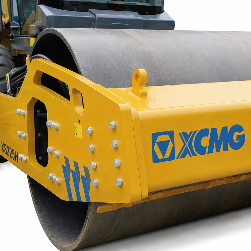 XS225H 22 Ton Single Drum Vibratory Road Roller | Shangchai Engine Soil Compactor for Highway Construction